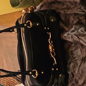 Gucci suede handbag